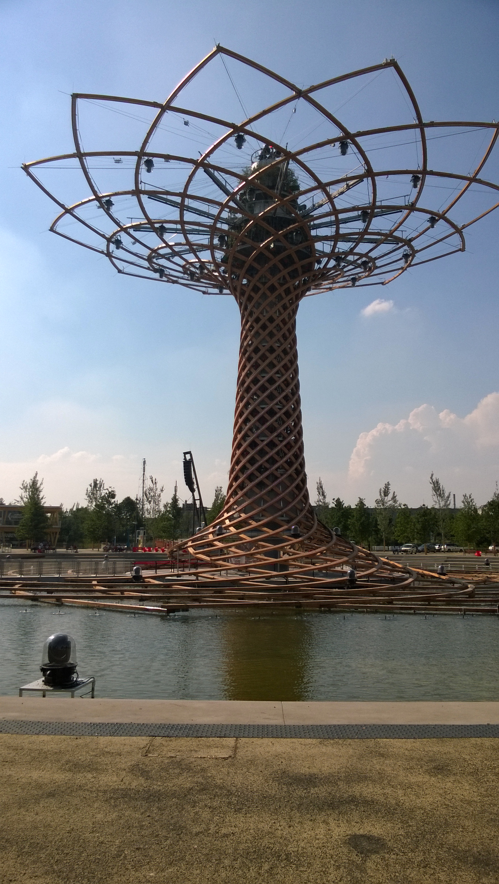 Expo 2015 Wood architecture in Milano, Italy